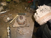 Снятие,установка, ремонт генератора на автомобиле Citroen Picasso- замена коллектора(3)